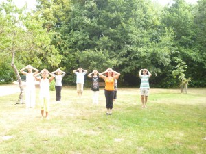 yoga au stage d'été 2013